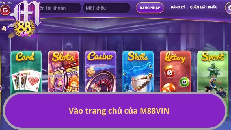 Vào trang chủ của M88VIN